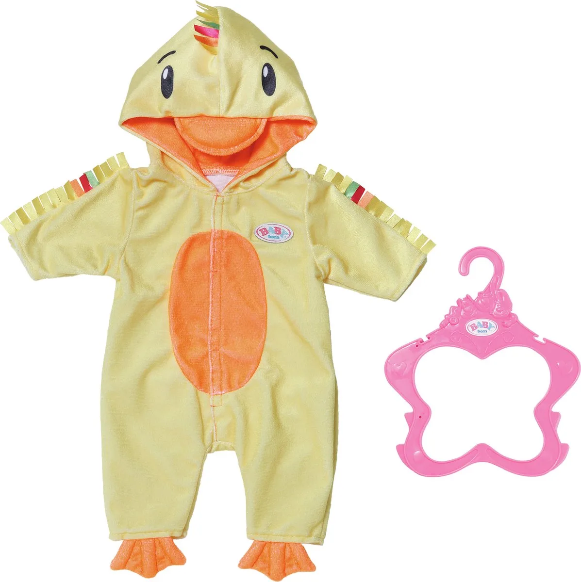 Nachtanzug 43cm, Puppenzubehör von BABY born in Orange, Gelb – Produktfoto