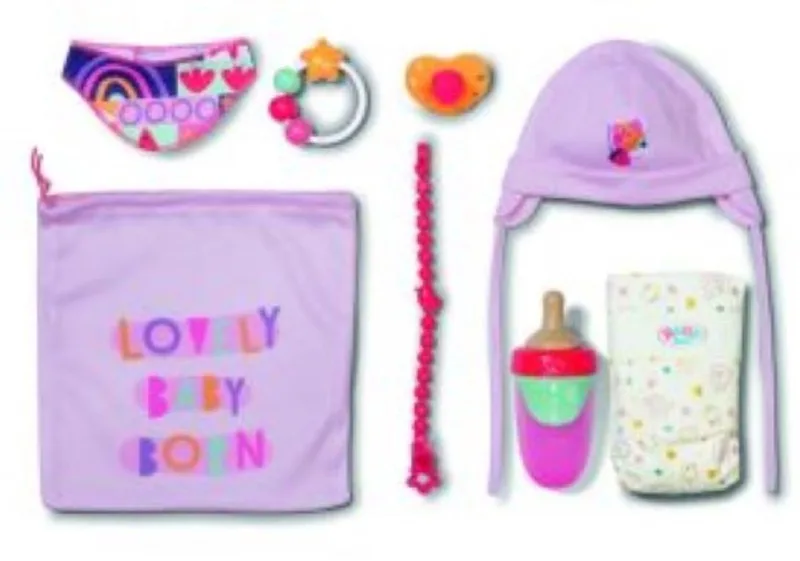 Pasgeboren-set von BABY born in Lila – Produktfoto