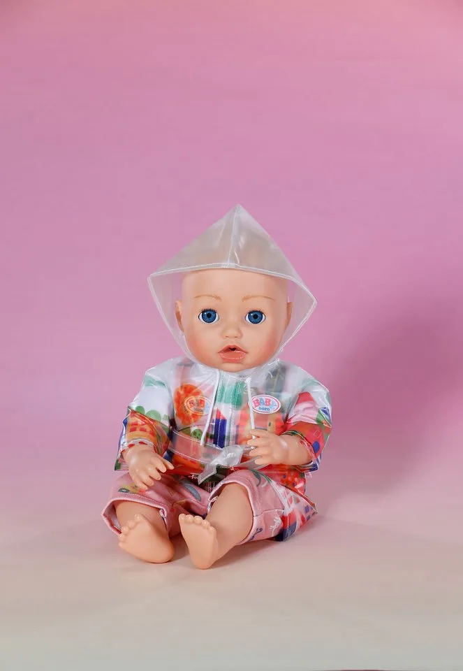 poppen regenjas 43cm kleurrijk - poppenkleding. by BABY born in Multicolour – product photo 5 of 5