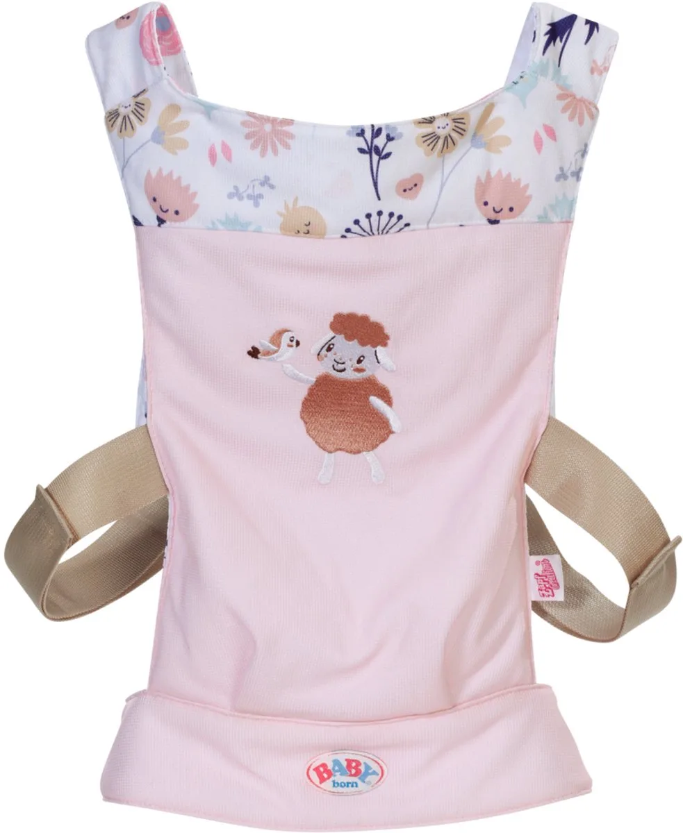 Babytragesitz Blumen, Puppenzubehör von BABY born in Mehrfarbig – Produktfoto