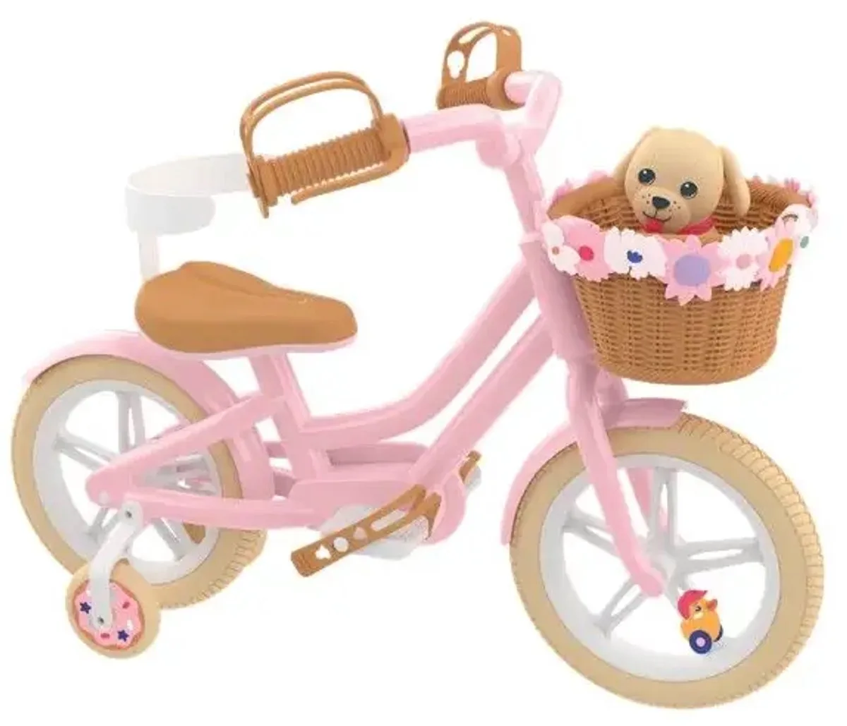 poppenfiets met puppy Lucky - kleurrijk speelgoed fietsaccessoire. de BABY born en Multicolore – photo du produit