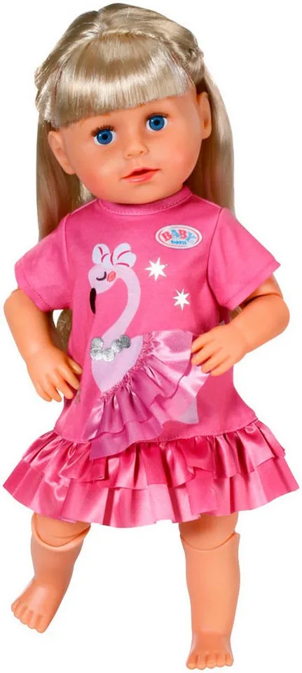 poppenjurk flamingo roze 43 cm - poppenkleding mode. by BABY born in Rose – product photo 3 of 3