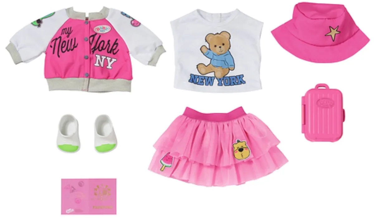 Deluxe Reise-Outfit 43 cm, Puppenzubehör von BABY born in Mehrfarbig – Produktfoto
