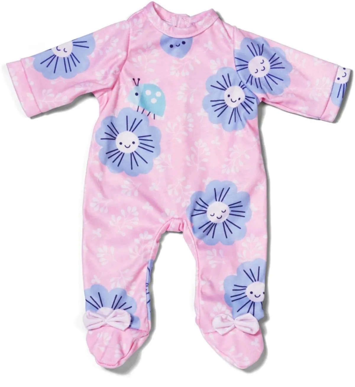 Romper met Bloemen (43 cm) van BABY born in Roze – productfoto