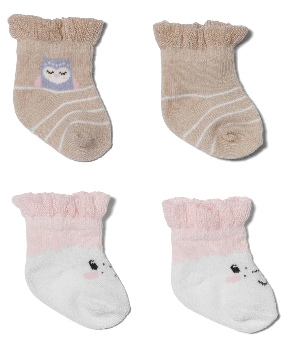 Schapensokken (2 paar) (43 cm) van BABY born in Meerkleurig – productfoto