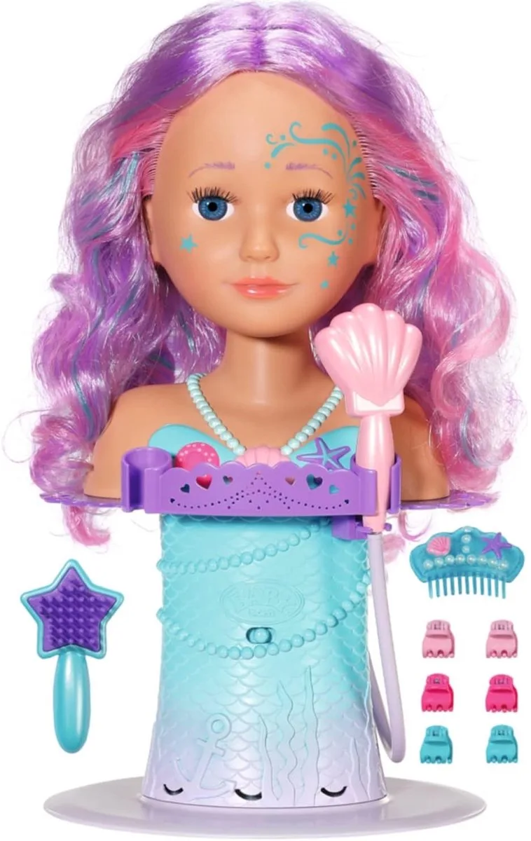 Sister Styling Head Meerjungfr de BABY born en Multicolore – photo du produit