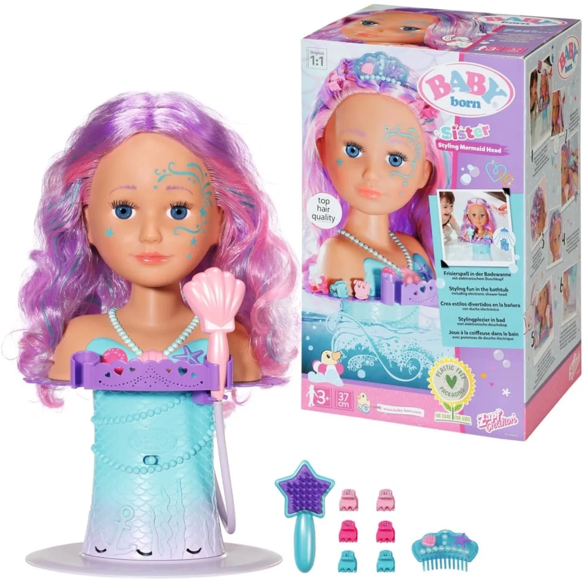 Sister Styling Mermaid Head van BABY born in Zeemeermin – productfoto