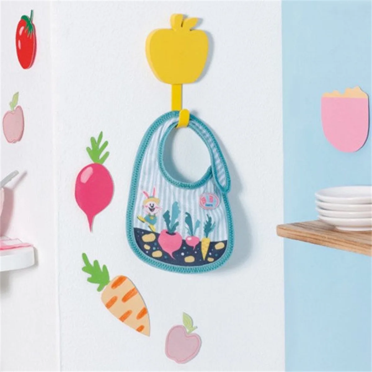 Slabbetje - Blauwe of Roze kleur by BABY born in Multicolour – product photo