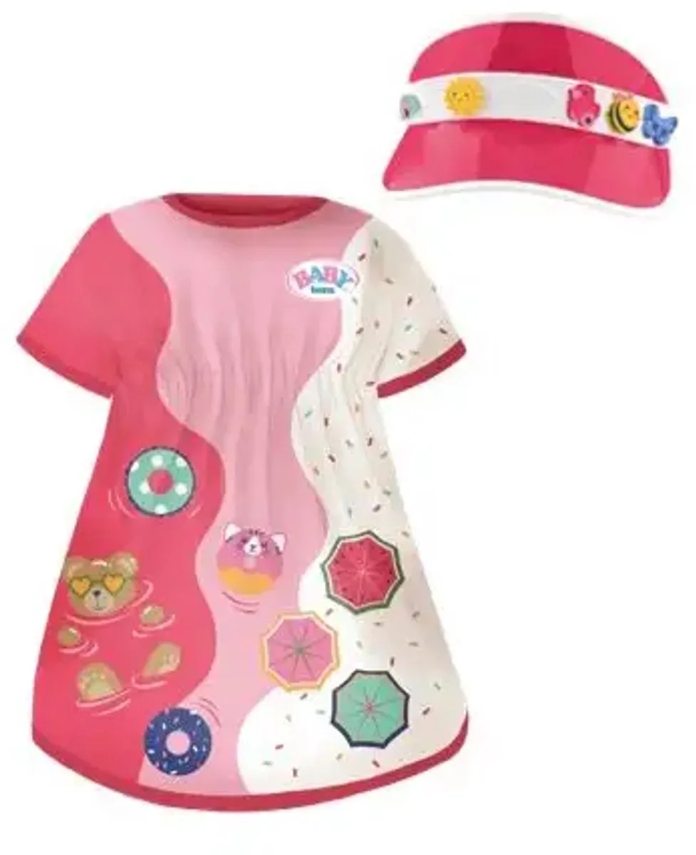 Strandoutfit - 43cm van BABY born in Meerkleurig – productfoto