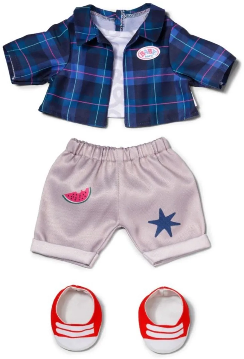 Teddy Cool-Outfit 43cm, Puppenzubehör von BABY born in Mehrfarbig – Produktfoto