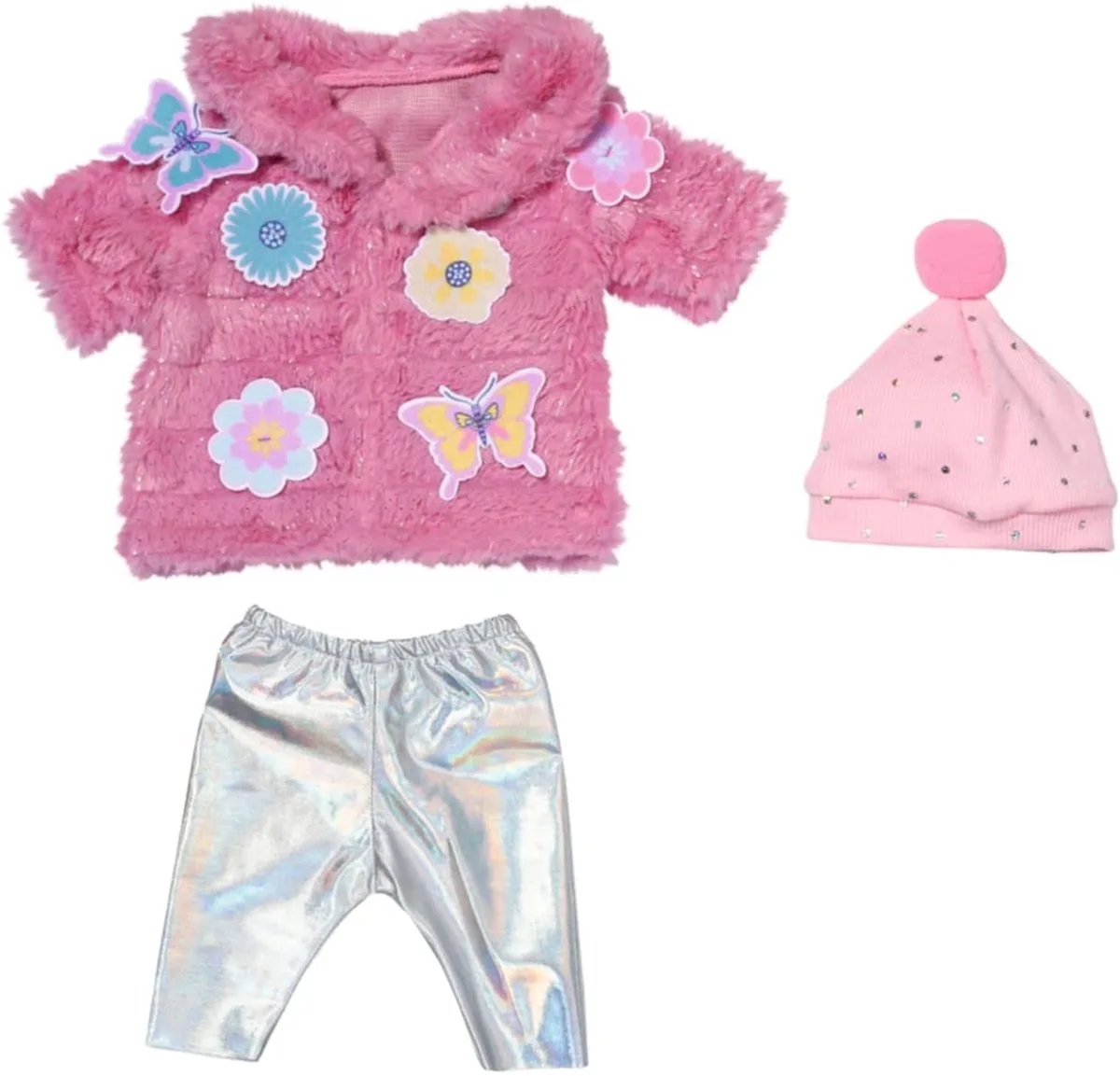 Teddyjas 43 cm - Poppenkleding van BABY born in Roze – productfoto