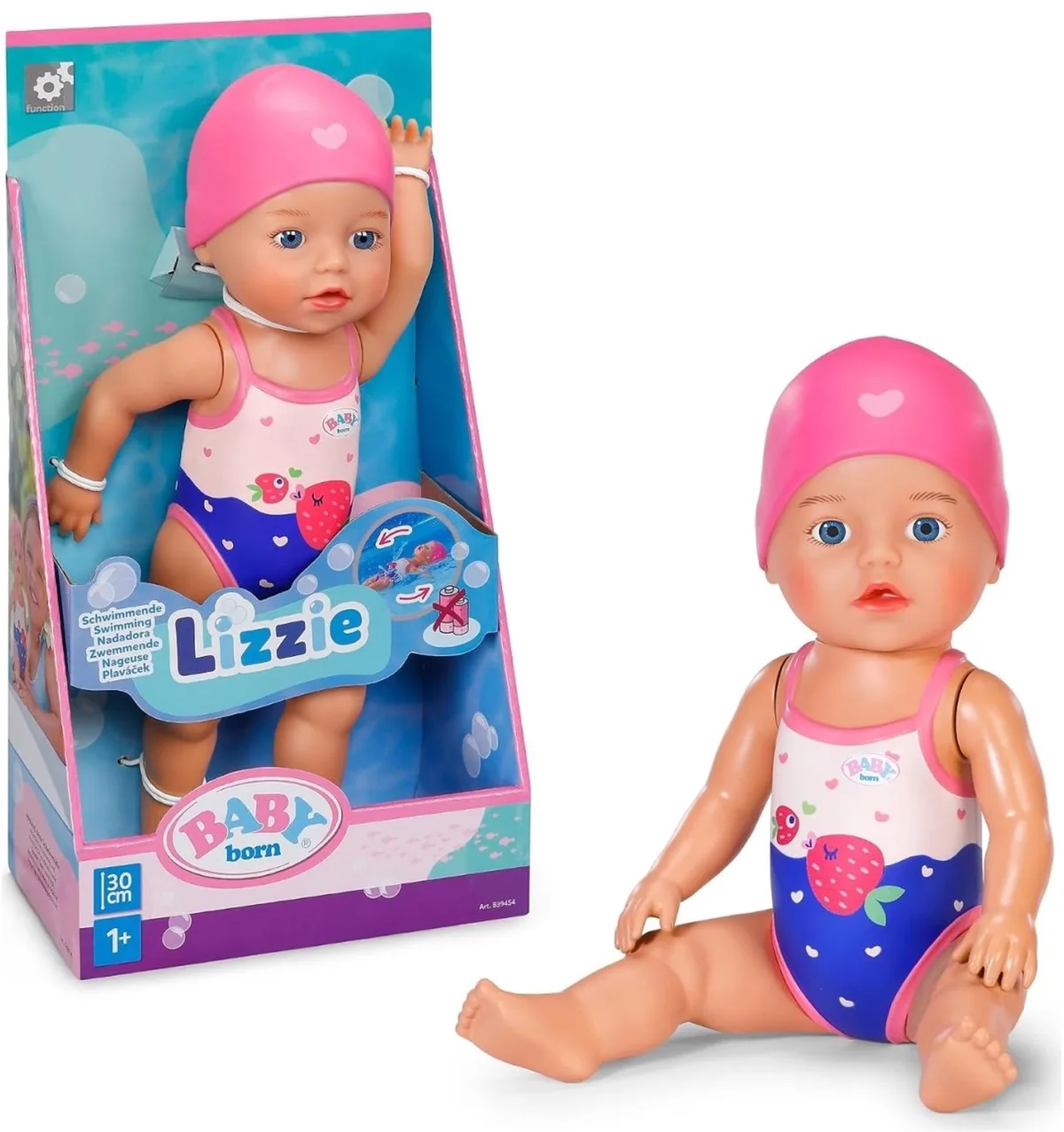 Zwemmende Lizzie (30 cm) de BABY born en Multicolore – photo du produit