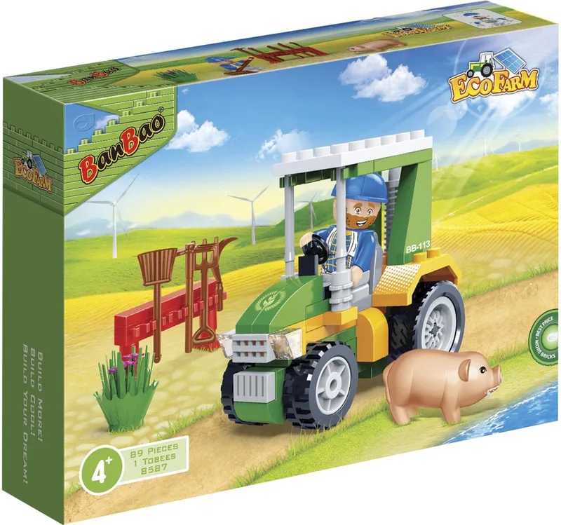 Boerderij Tractor - 8587 från BanBao i Groen – produktbild