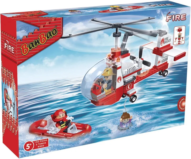Brandweer Blus Helikopter - 8305 by BanBao in Rood – product photo