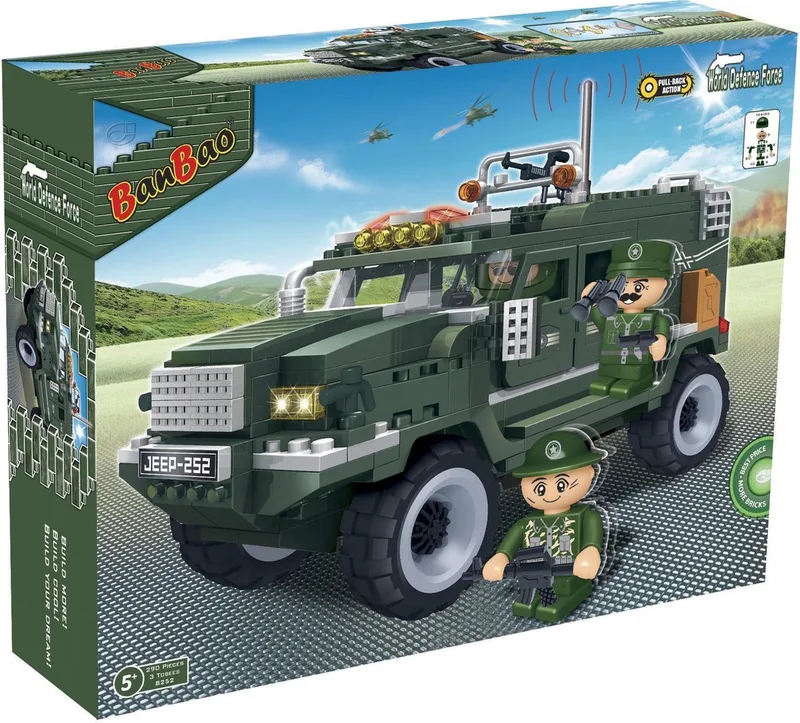 Defence Force Humvee - 8252 fra BanBao i Groen – produktbillede