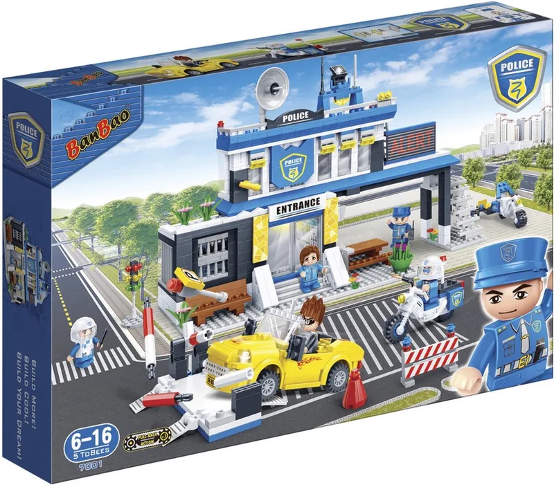 Politiebureau 7001 de BanBao en Blauw – photo du produit
