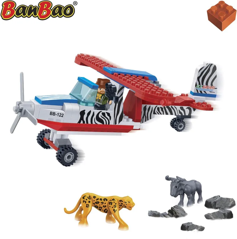 Safari Airplane de BanBao en Meerkleurig – photo du produit