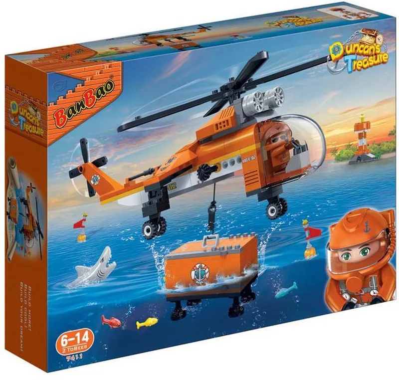 Schatten Vracht Helikopter-7411 by BanBao in Oranje, zwart – product photo