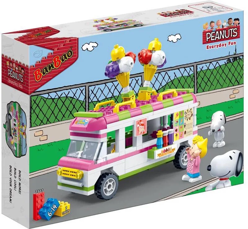 Snoopy Ijskar-7507 by BanBao in Roze, wit – product photo