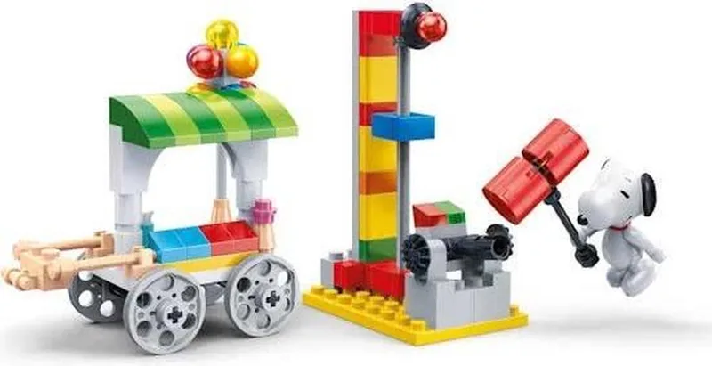 Snoopy Kermis-7509 fra BanBao i Groen, wit, rood – produktbillede