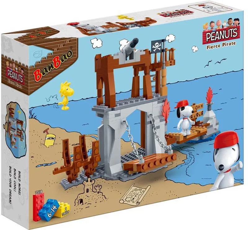 Snoopy Piraten Uitkijktoren-7518 de BanBao en Bruin, grijs – photo du produit