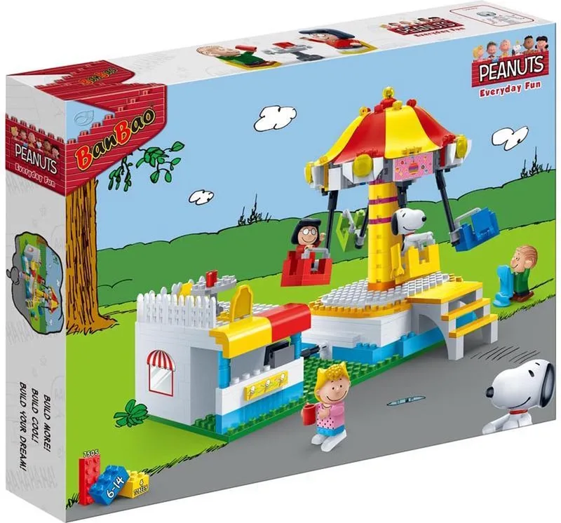 Snoopy Zweefmolen-7505 by BanBao in Rood, geel – product photo