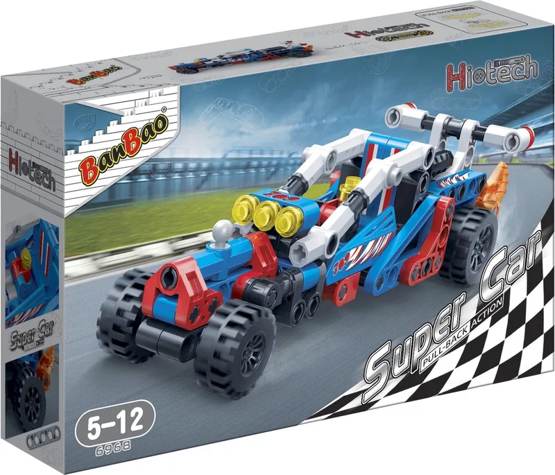 Super Car Blast Racer - 6968 by BanBao in Blauw – product photo