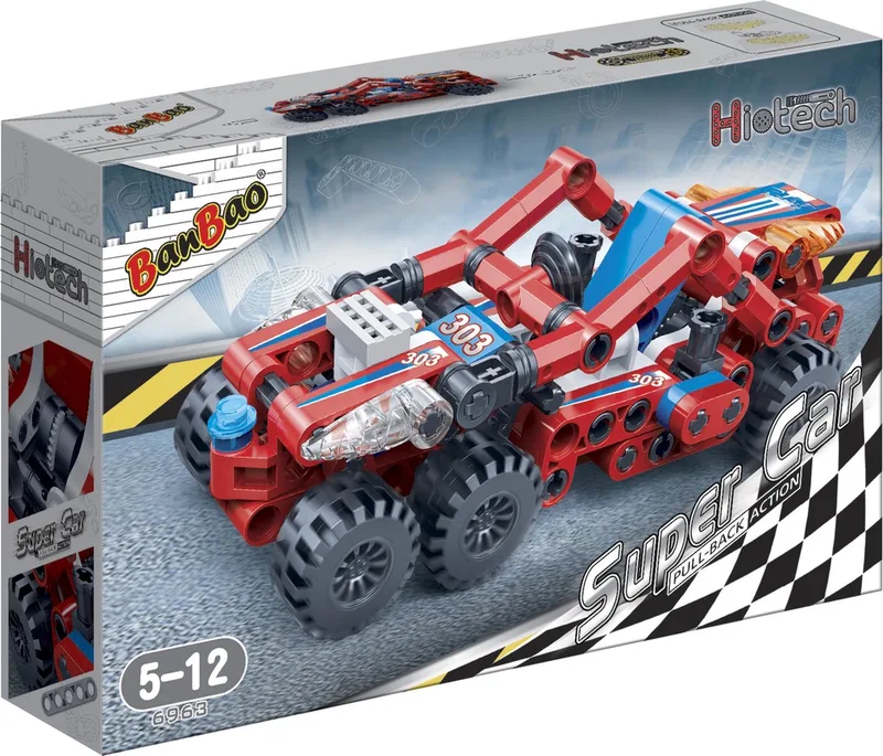 Super Car Elliot Racer - 6963 de BanBao en Rood – photo du produit
