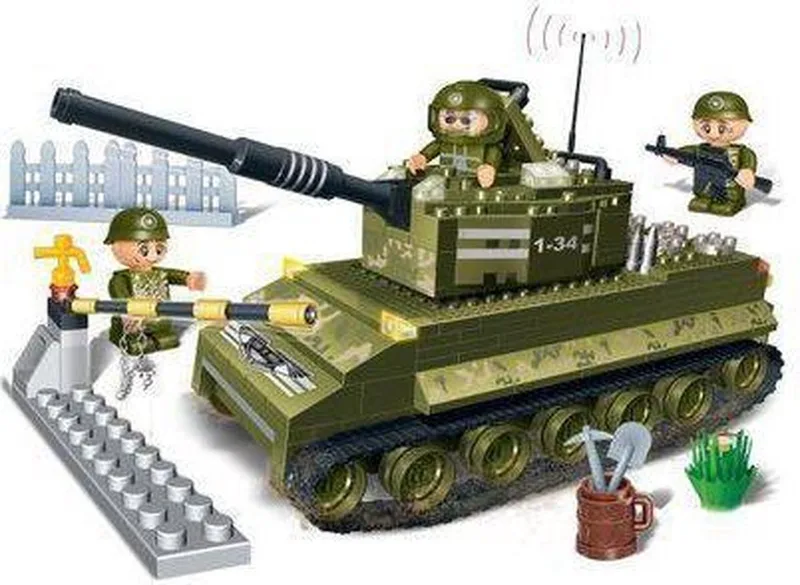 Tank fra BanBao i Bruin – produktbillede