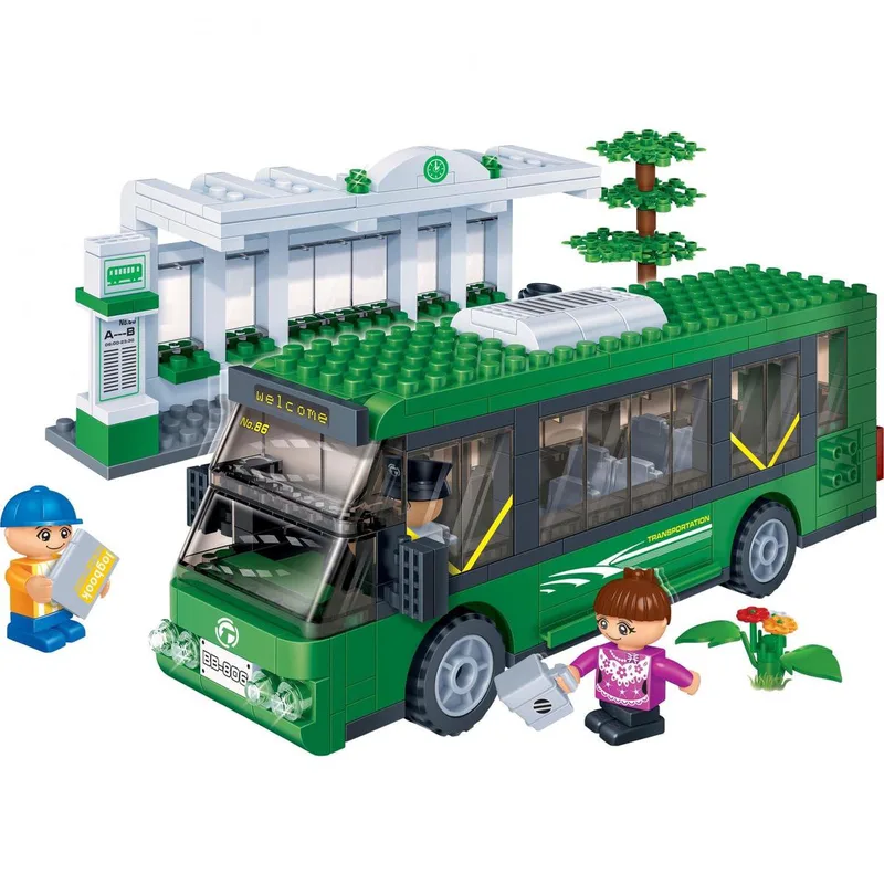 Transport Bus Station - 8768 de BanBao en Zwart – photo du produit