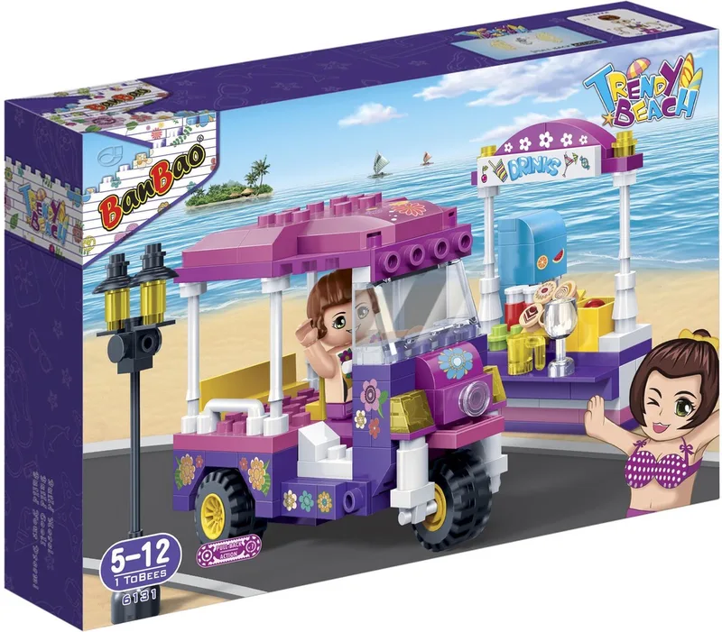 Trendy Beach Strand Tuk Tuk - 6131 de BanBao en Roze – photo du produit