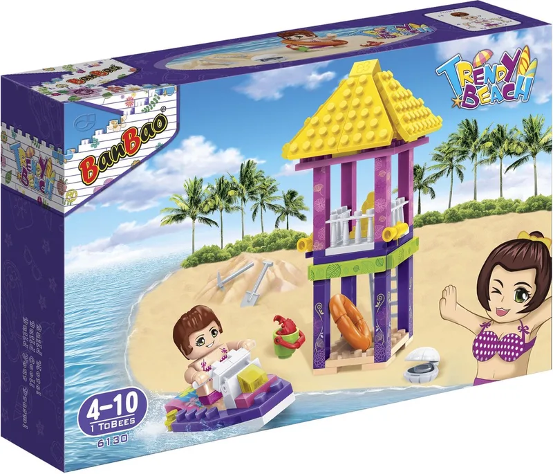 Trendy Beach Strandreddingstoren - 6130 fra BanBao i Roze – produktbillede