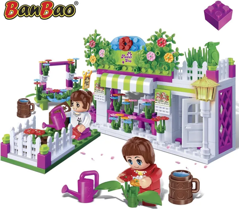 Trendy City Bloemenwinkel - 6116 fra BanBao i Roze – produktbillede
