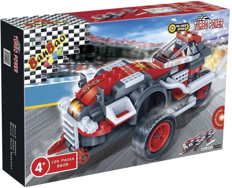 Turbo Power Racer Galileo Racer - 8608 by BanBao in Rood – product photo
