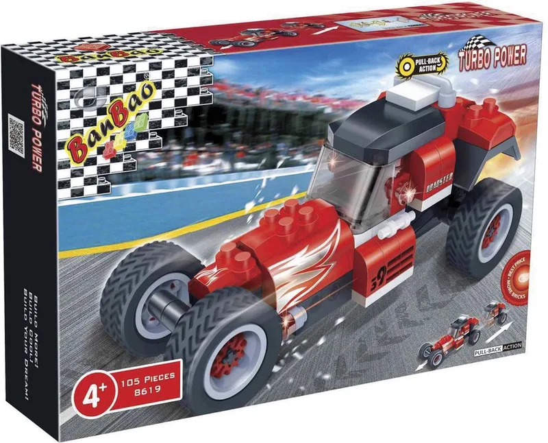Turbo Power Roadster - 8619 de BanBao en Rood – photo du produit