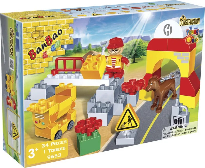 Young Ones Constructie Bruggenbouwers - 9663 de BanBao en Geel – photo du produit