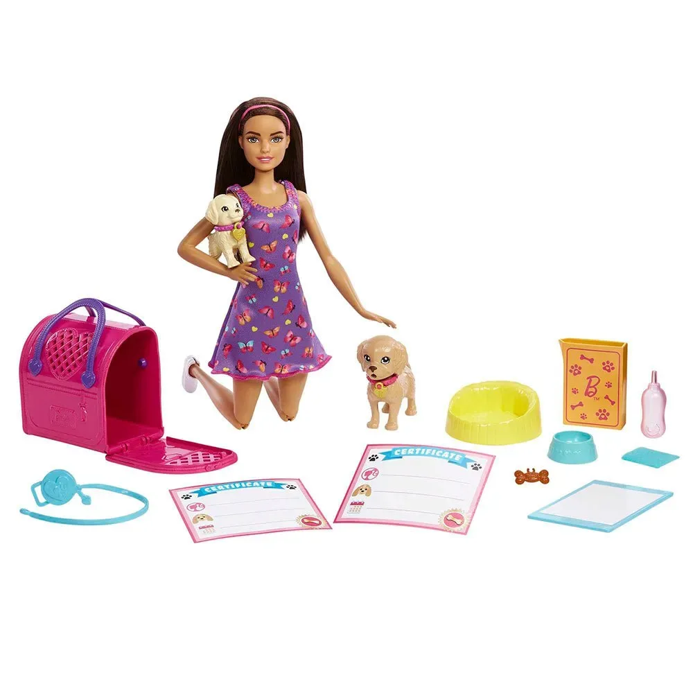 Pup Adoption Dukke med Hvalpe Legesæt fra Barbie – produktbillede