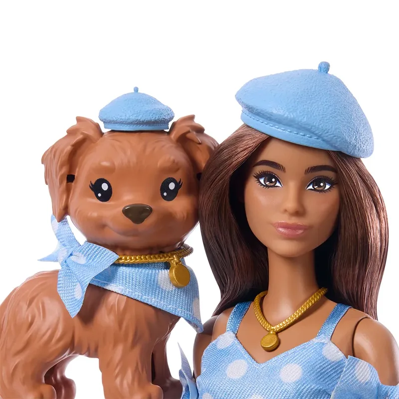 Brunette Pop Met Hond In Bijpassende Looks fra Barbie – produktbillede 2 af 6