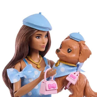 Brunette Pop Met Hond In Bijpassende Looks fra Barbie – produktbillede 3 af 6