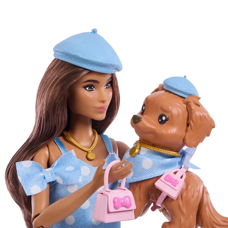 Brunette Pop Met Hond In Bijpassende Looks fra Barbie – produktbillede 3 af 6