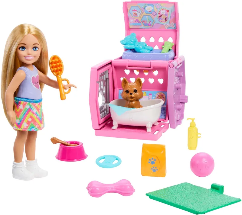 Chelsea-pop Met Hondje En Draagtas Roze by Barbie in Multicolour – product photo