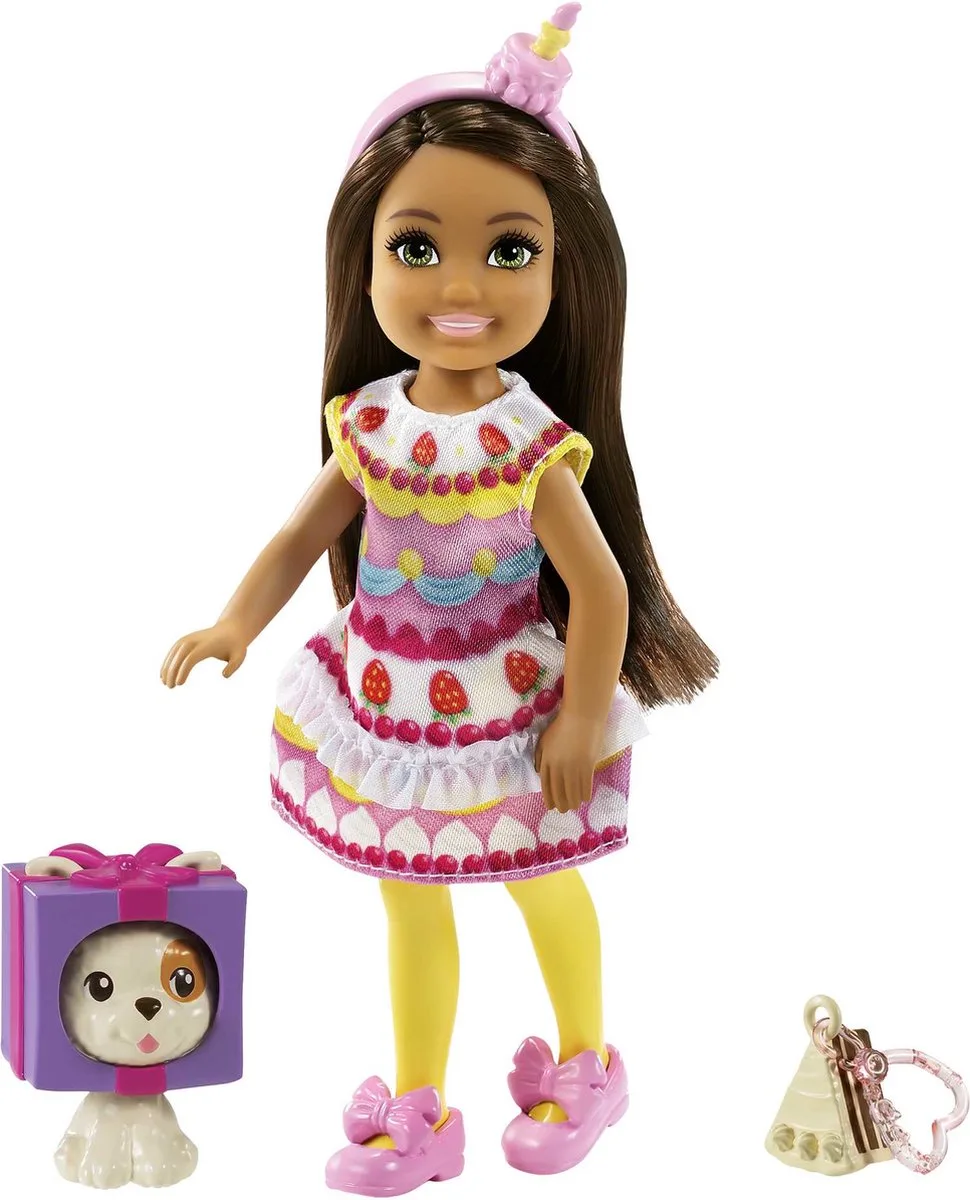 Club Chelsea - Meisje met Cupcake Jurkje - 15 cm - Minipop från Barbie i Rose – produktbild