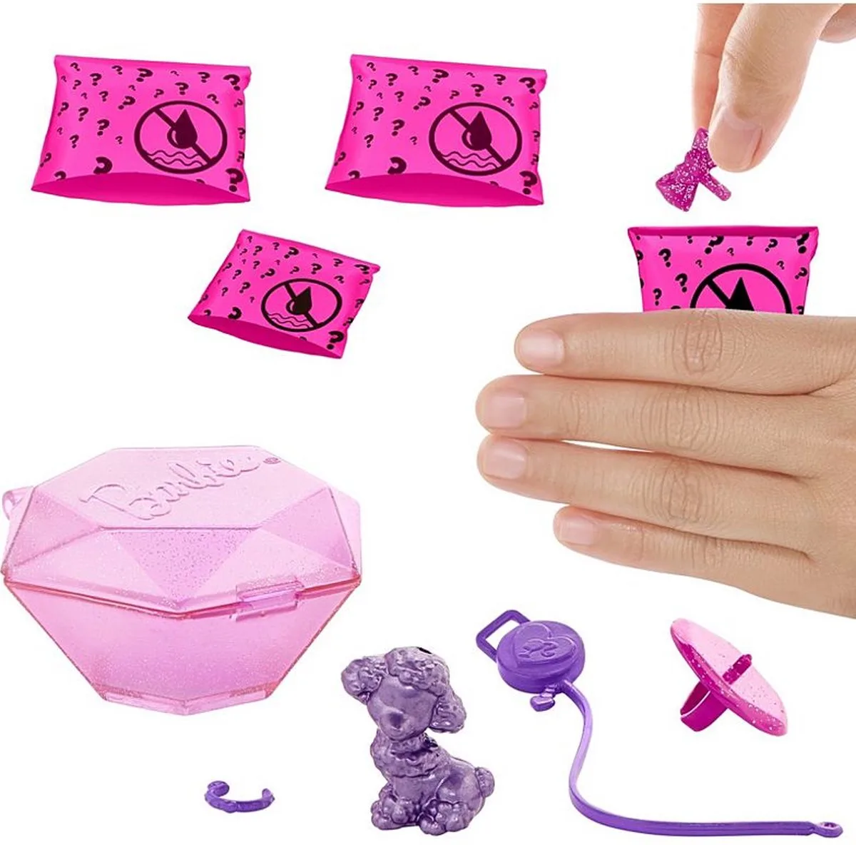 Color Reveal Pets Wave 1 Shimmer Serie van Barbie in Meerkleurig – productfoto