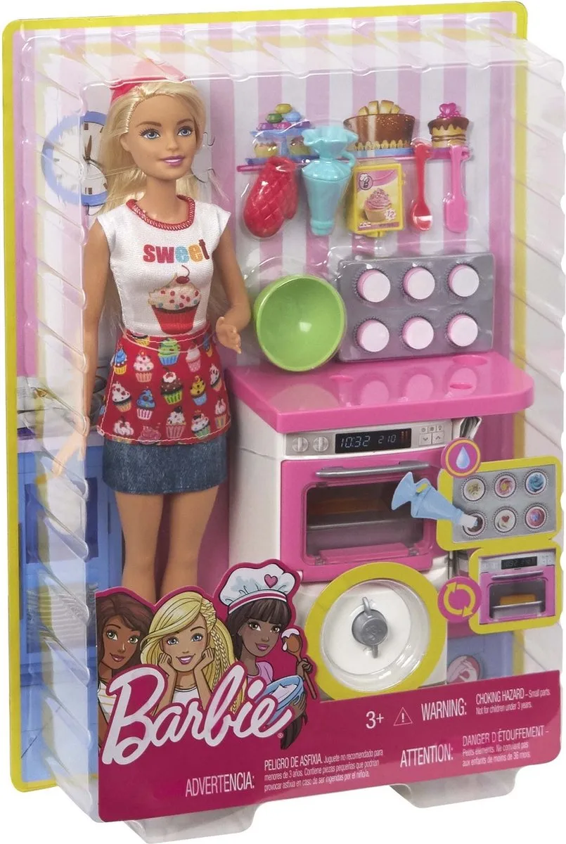 Cupcake speelset fra Barbie i Flerfarvet – produktbillede