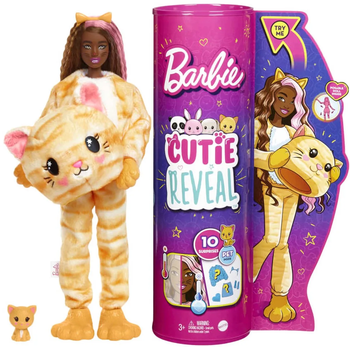 Cutie Reveal Doll 2 - Pop van Barbie in Katje – productfoto