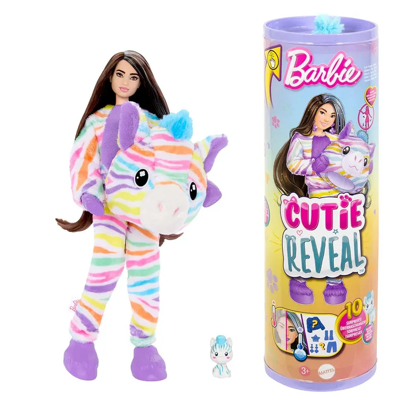 Cutie Reveal Dream Series Zebrapop fra Barbie – produktbillede