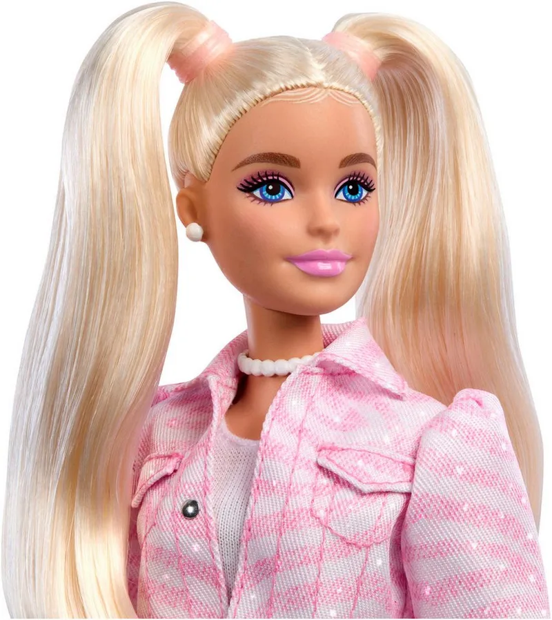 Deluxe Stijl - met Bijpassende Rok - Modepop by Barbie in Roze Denim Jasje – product photo 2 of 5