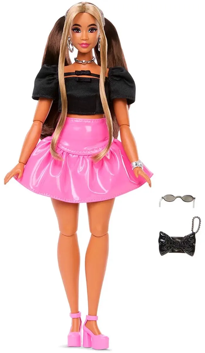 Deluxe Stijl Pop - Met roze vinyl Barbiecore-rok - Modepop von Barbie in Mehrfarbig – Produktfoto