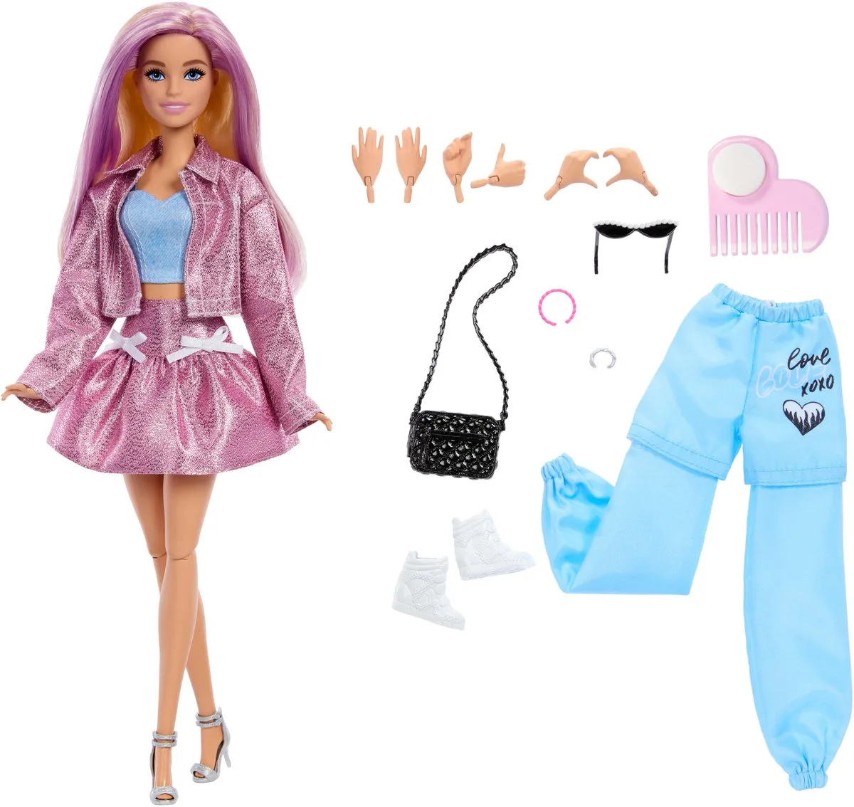 Deluxe Style Anpassbare Puppe mit wechselbaren Haar- und Gesichtselementen von Barbie in Mehrfarbig – Produktfoto