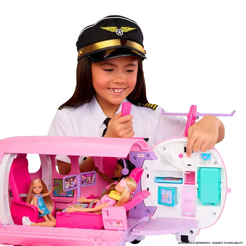Droomland Droomvliegtuig - Met werkende microfoonfunctie en geluid fra Barbie i Rose – produktbillede 3 af 6
